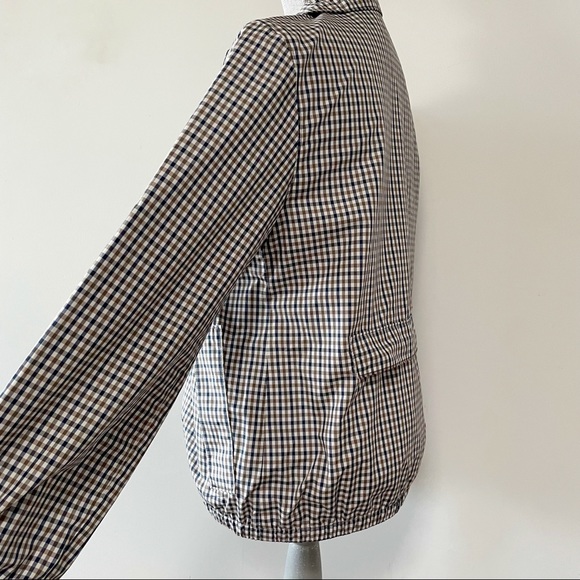 Aquascutum jacket signature plaid fabric water wind repellent packable - Picture 2 of 5